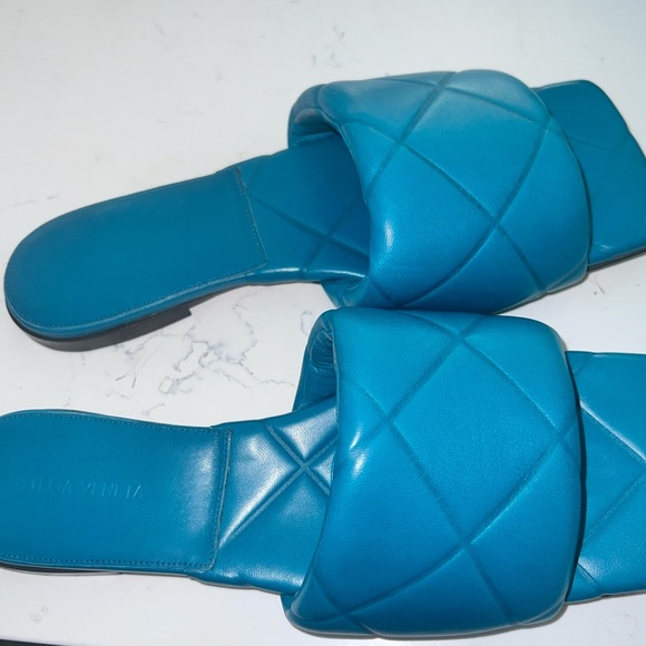 BLUE BOTTEGA VENETA LIDO FLATS SIZE 40 - Picture 3 of 8